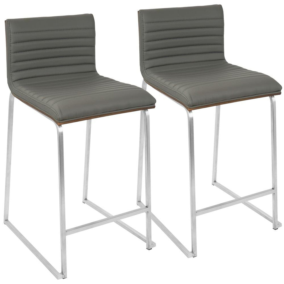 LumiSource Mara Counter Stool - Set of 2 | Modishstore | Bar Stools