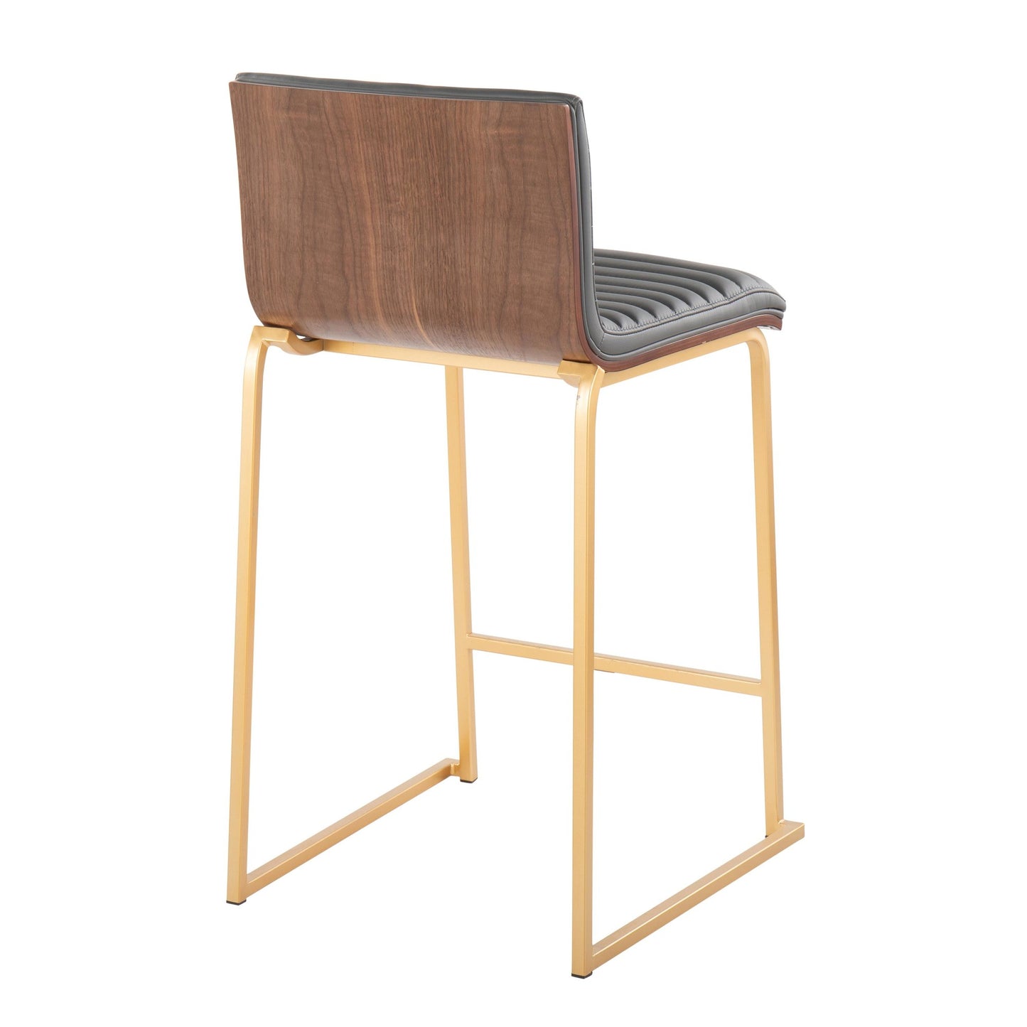 Mason Mara 26" Fixed-Height Counter Stool - Set of 2 Gray By LumiSource | Counter Stools | Modishstore - 6