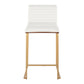 Mason Mara 26" Fixed-Height Counter Stool - Set of 2 Gray By LumiSource | Counter Stools | Modishstore - 17