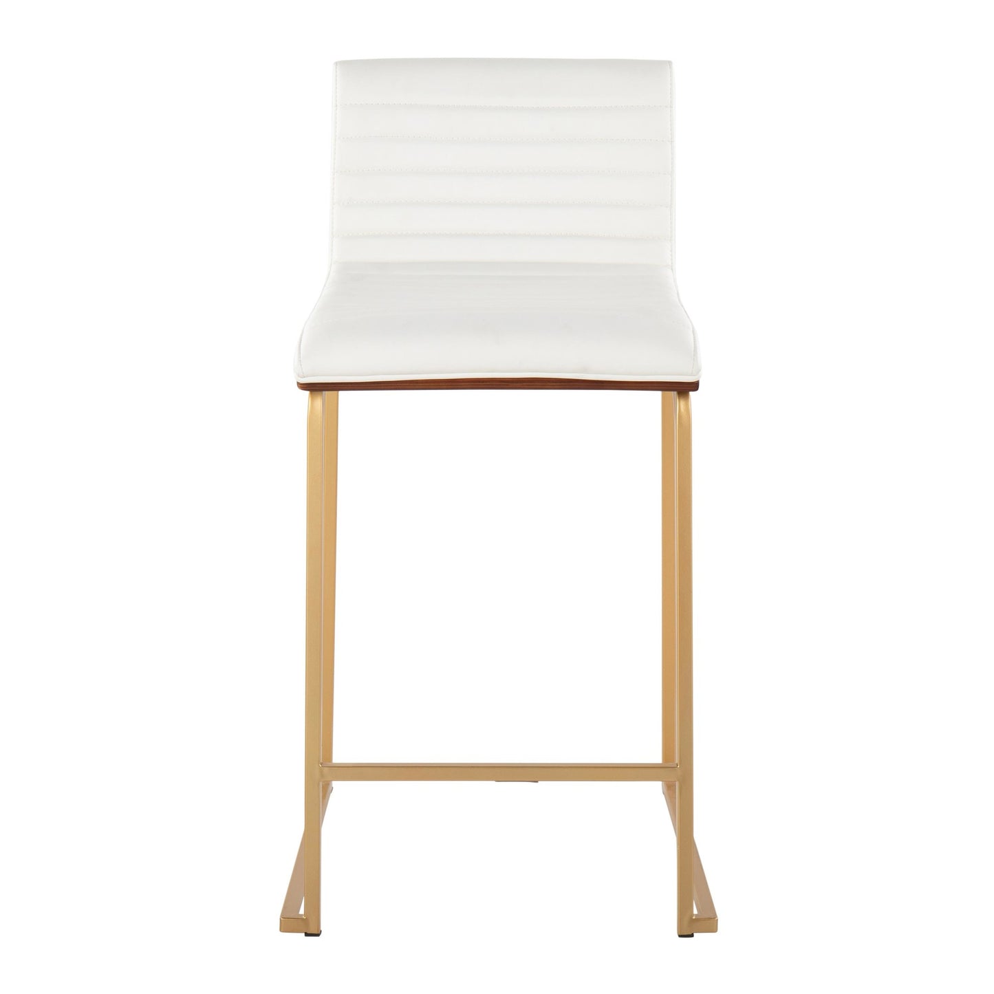 Mason Mara 26" Fixed-Height Counter Stool - Set of 2 Gray By LumiSource | Counter Stools | Modishstore - 17