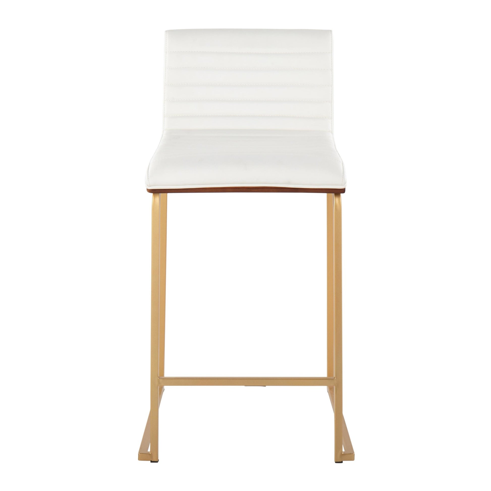 Mason Mara 26" Fixed-Height Counter Stool - Set of 2 Gray By LumiSource | Counter Stools | Modishstore - 17