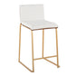 Mason Mara 26" Fixed-Height Counter Stool - Set of 2 Gray By LumiSource | Counter Stools | Modishstore - 13