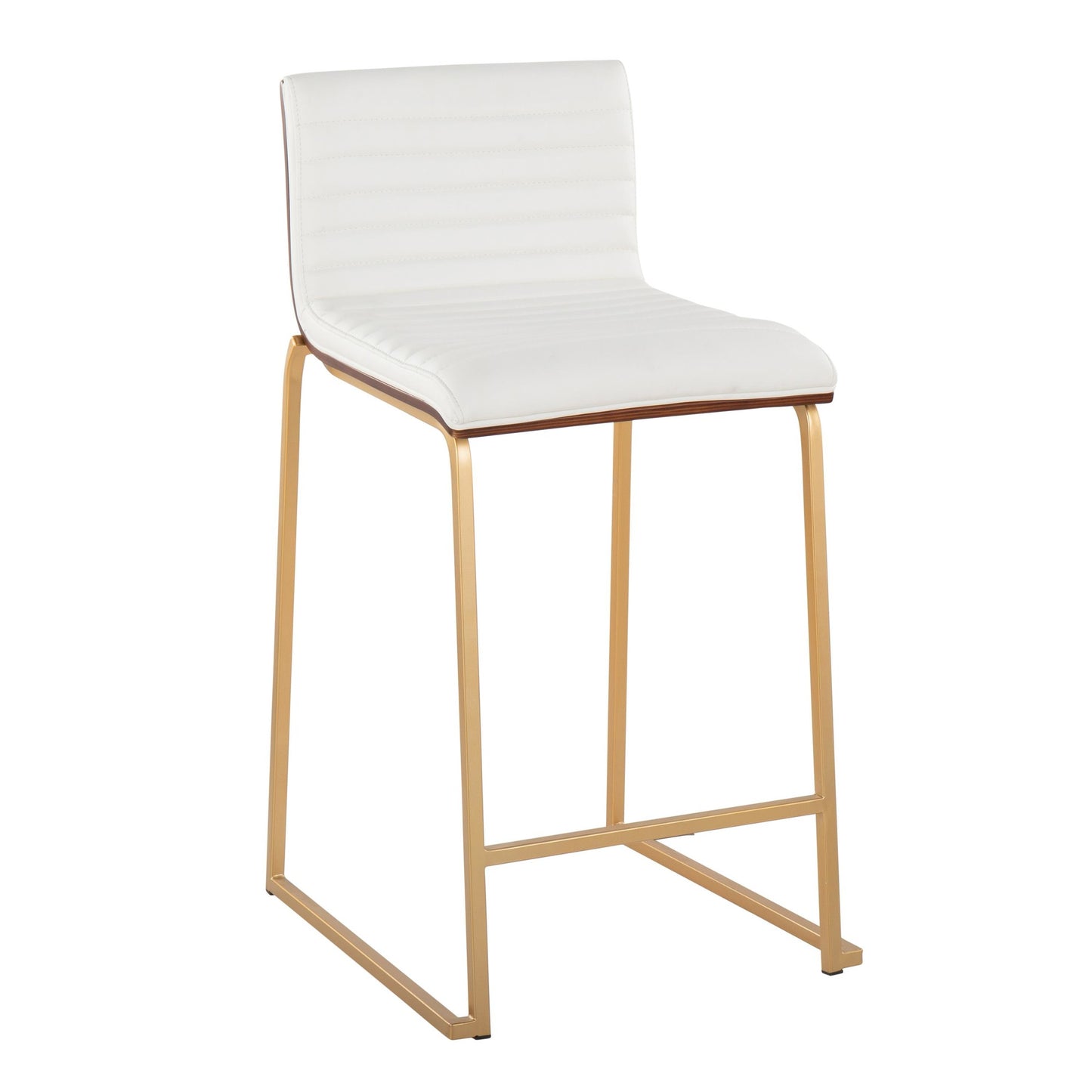 Mason Mara 26" Fixed-Height Counter Stool - Set of 2 Gray By LumiSource | Counter Stools | Modishstore - 13