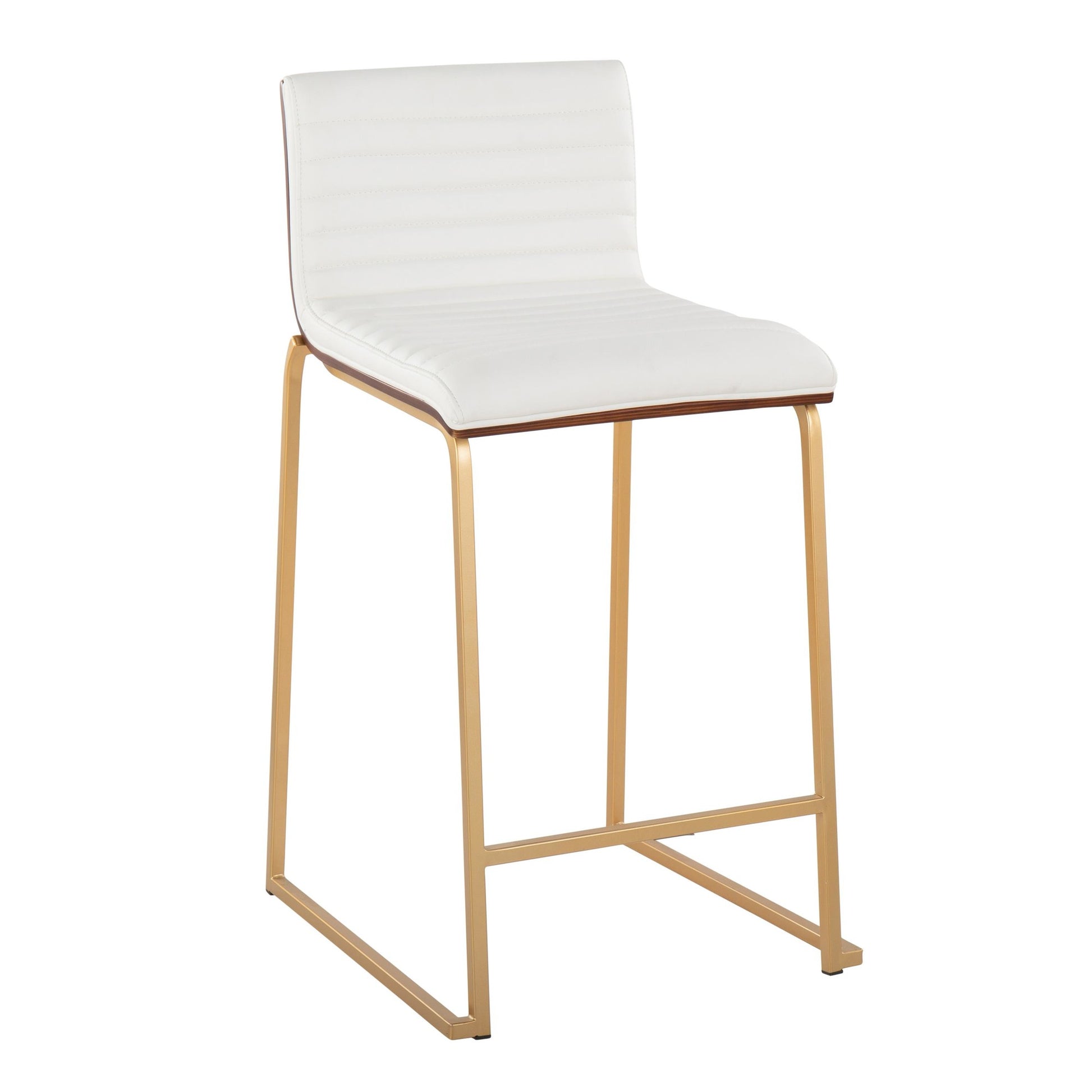 Mason Mara 26" Fixed-Height Counter Stool - Set of 2 Gray By LumiSource | Counter Stools | Modishstore - 13