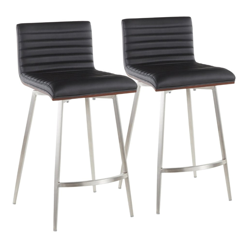 LumiSource Mason Swivel Counter Stool - Set of 2-2