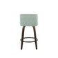 Toriano 26" Fixed Height Counter Stool - Set of 2 Green By LumiSource | Counter Stools | Modishstore - 5