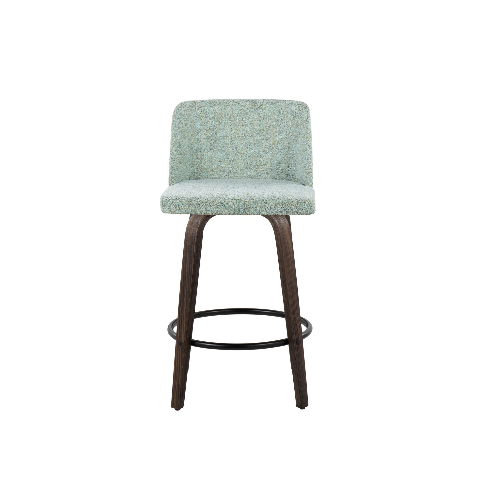 Toriano 26" Fixed Height Counter Stool - Set of 2 Green By LumiSource | Counter Stools | Modishstore - 6