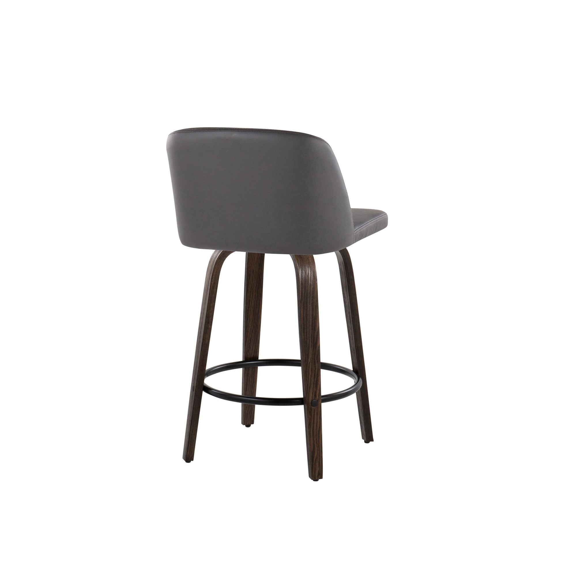 Toriano 26" Mid-Century Modern Fixed Height Counter Stool By LumiSource - Set of 2 | Counter Stools | Modishstore - 13