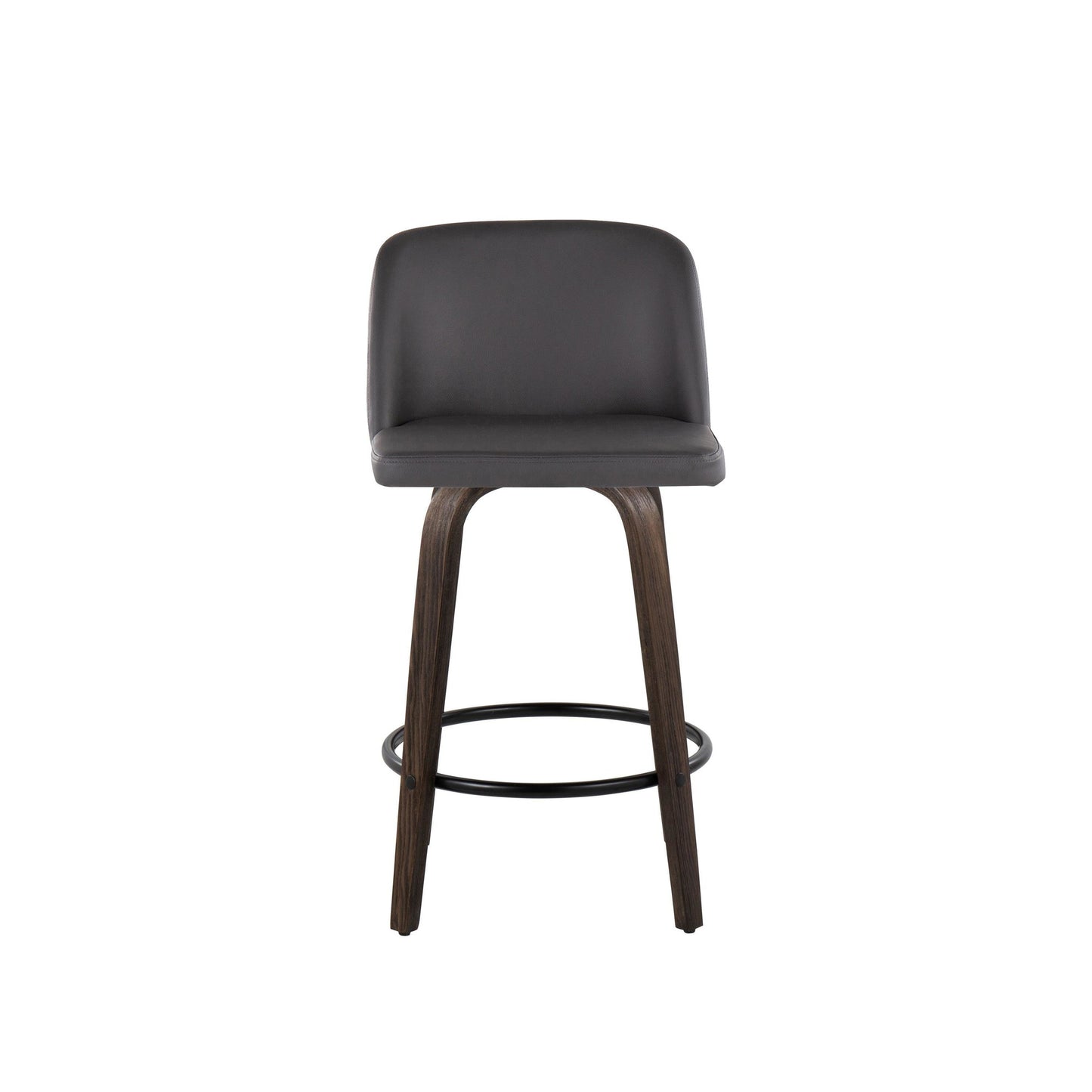 Toriano 26" Mid-Century Modern Fixed Height Counter Stool By LumiSource - Set of 2 | Counter Stools | Modishstore - 9