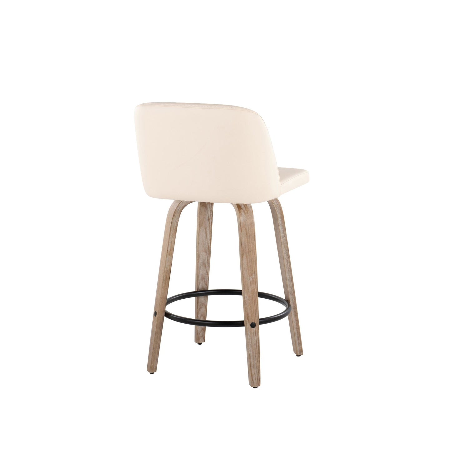 Toriano 26" Mid-Century Modern Fixed Height Counter Stool By LumiSource - Set of 2 | Counter Stools | Modishstore - 26