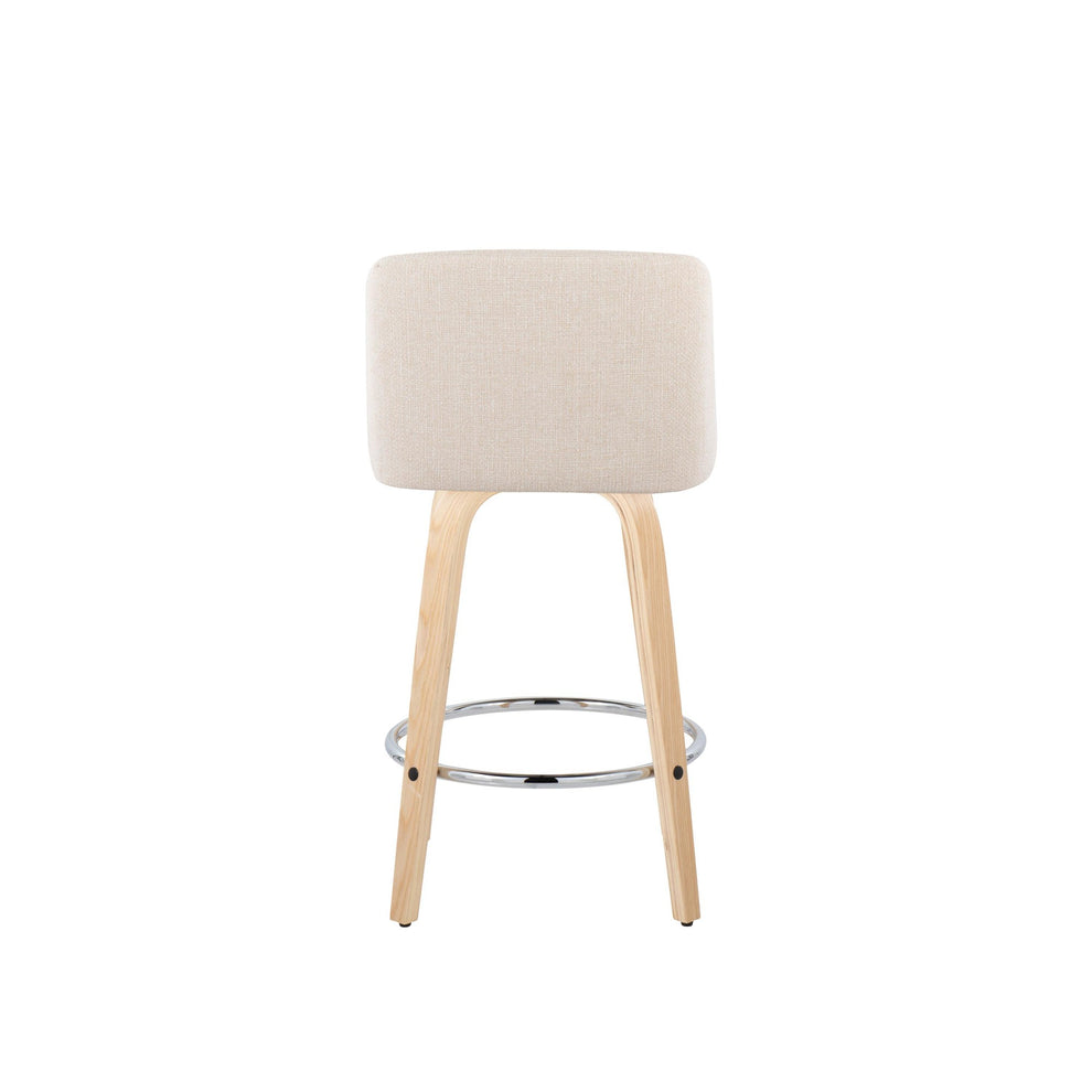 Toriano 26" Fixed Height Counter Stool - Set of 2 By LumiSource | Counter Stools | Modishstore - 5