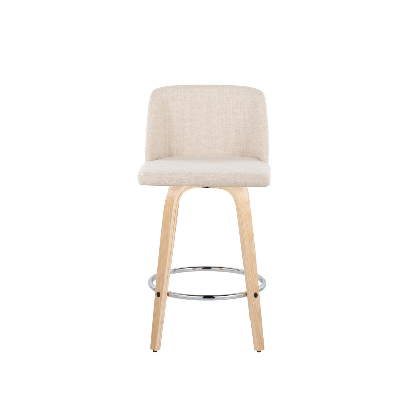 Toriano 26" Fixed Height Counter Stool - Set of 2 By LumiSource | Counter Stools | Modishstore - 6