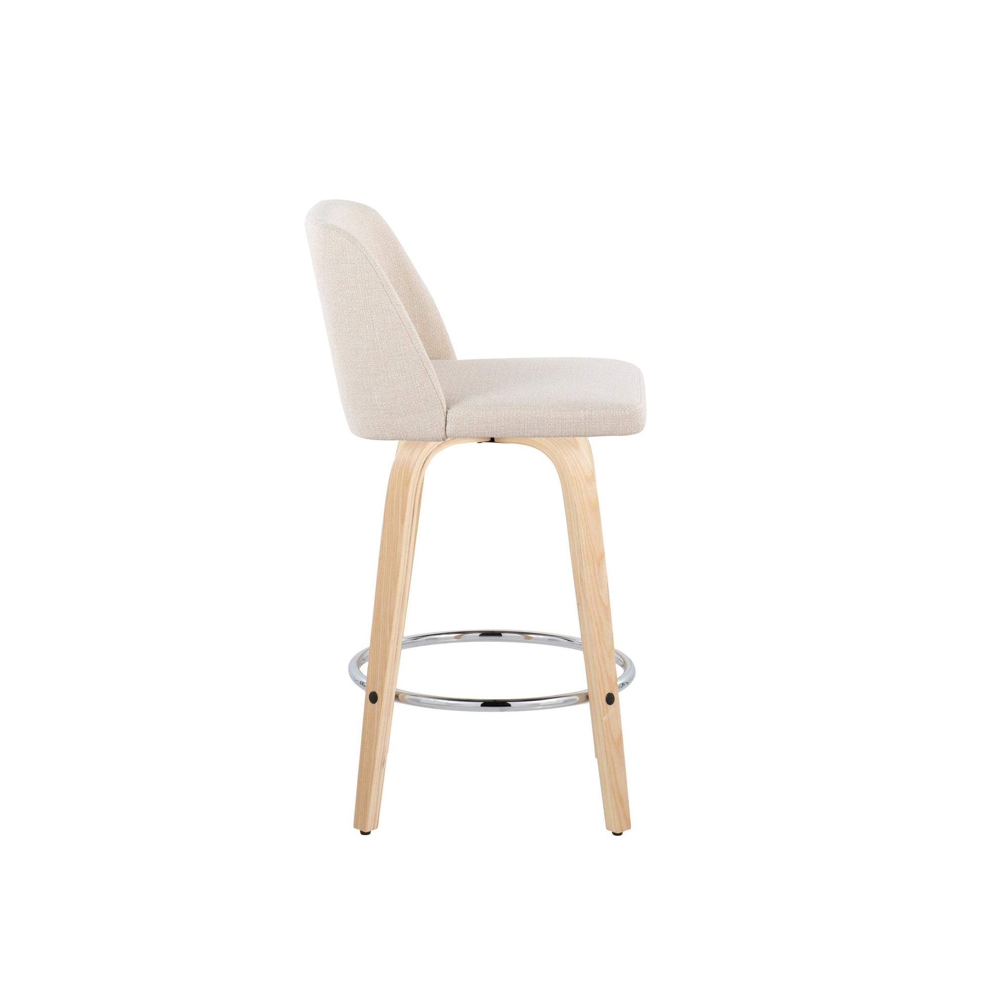 Toriano 26" Fixed Height Counter Stool - Set of 2 By LumiSource | Counter Stools | Modishstore - 3