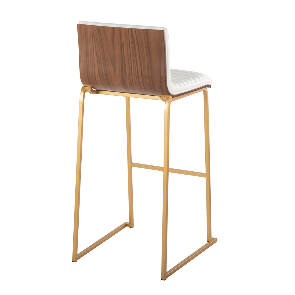 Mason Mara 30" Fixed-Height Barstool - Set of 2 Gray By LumiSource | Bar Stools | Modishstore - 15