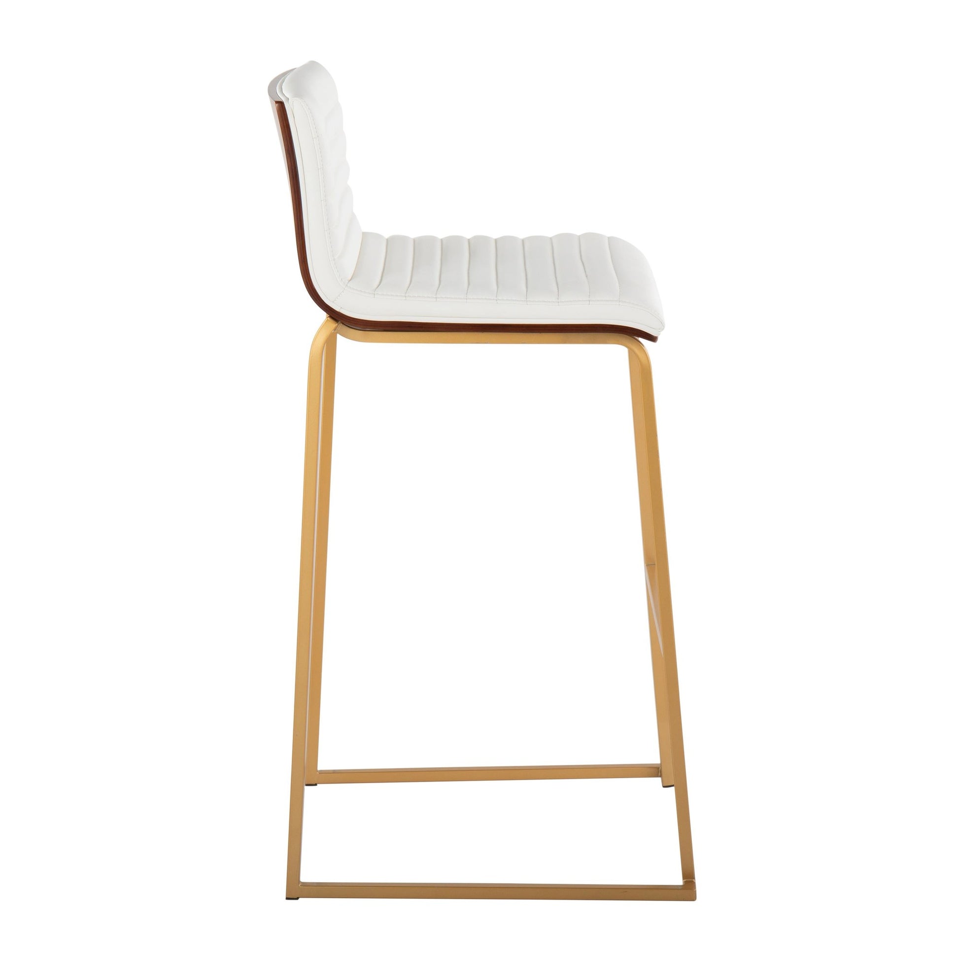 Mason Mara 30" Fixed-Height Barstool - Set of 2 Gray By LumiSource | Bar Stools | Modishstore - 14