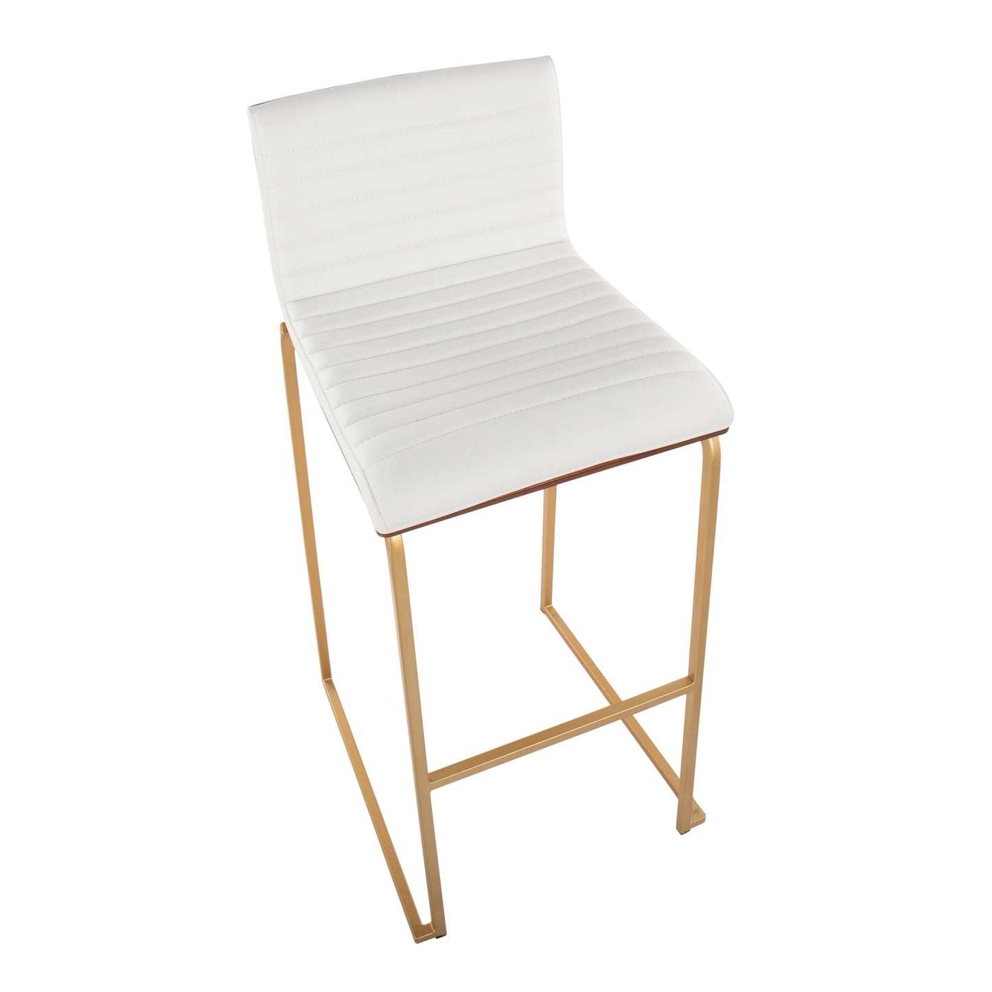 Mason Mara 30" Fixed-Height Barstool - Set of 2 Gray By LumiSource | Bar Stools | Modishstore - 17