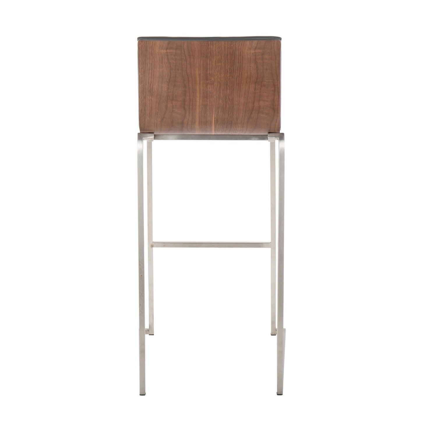 Mason Mara 30" Fixed-Height Barstool - Set of 2 Gray By LumiSource | Bar Stools | Modishstore - 7