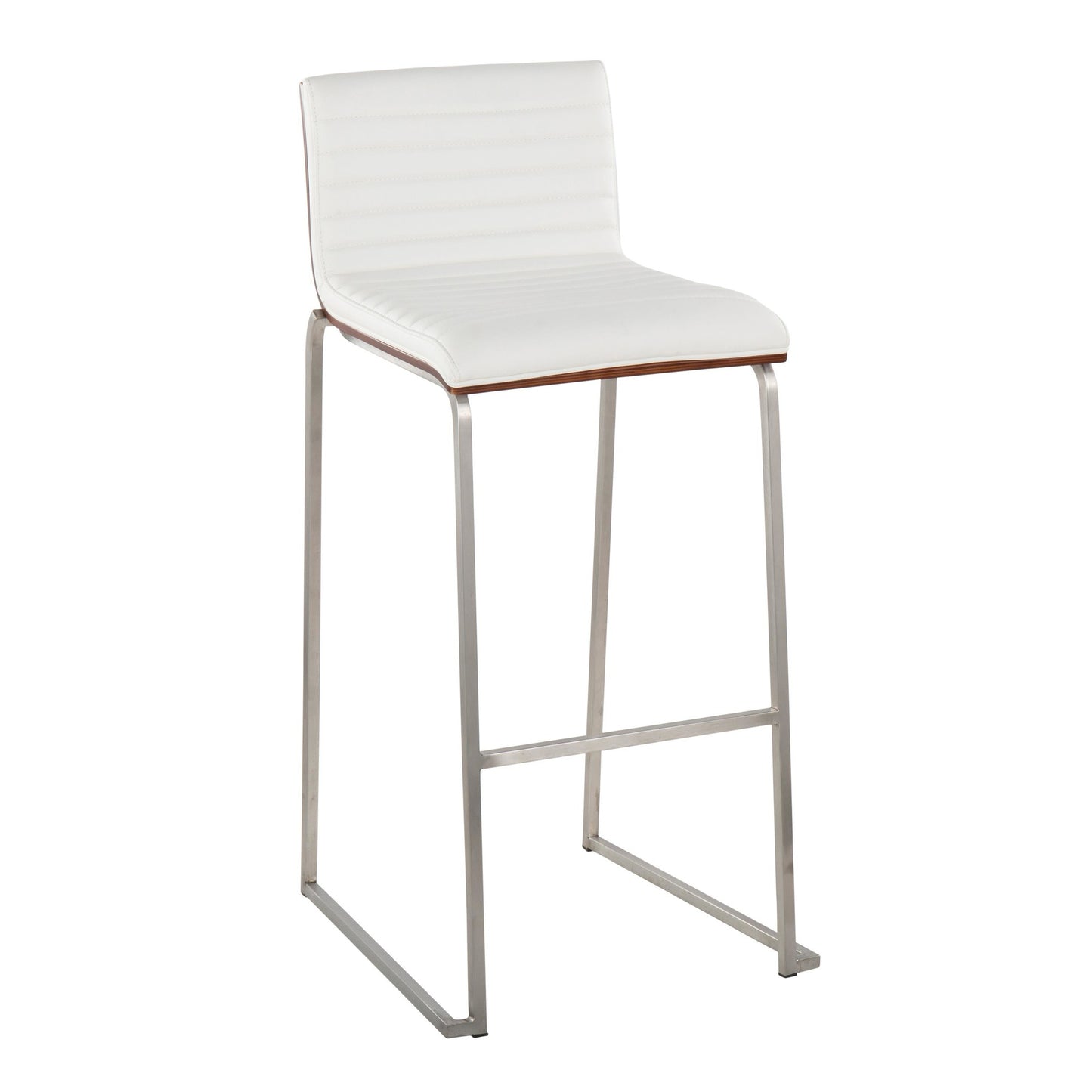 Mason Mara 30" Fixed-Height Barstool - Set of 2 Gray By LumiSource | Bar Stools | Modishstore - 13