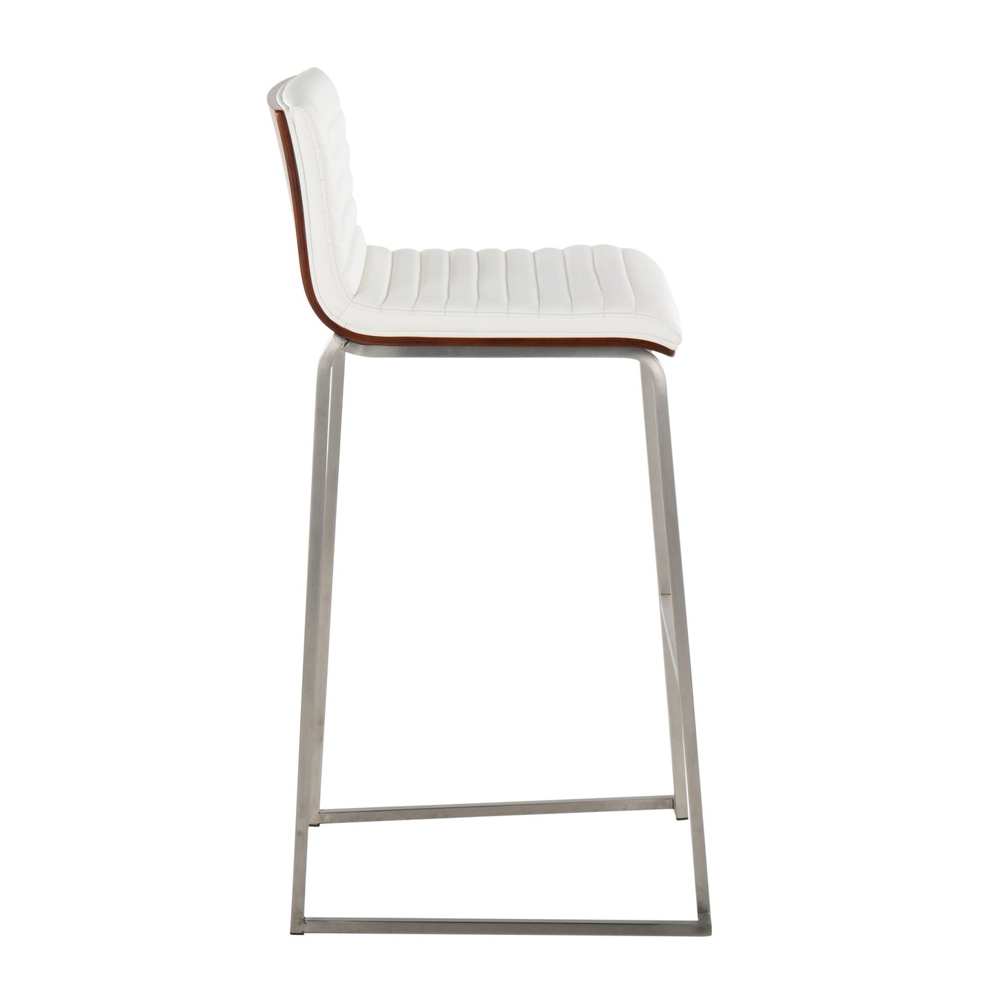 Mason Mara 30" Fixed-Height Barstool - Set of 2 Gray By LumiSource | Bar Stools | Modishstore - 14