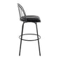 Riley Claire 30" Fixed-Height Barstool with Arms - Set of 2 Walnut Black By LumiSource | Bar Stools | Modishstore - 13
