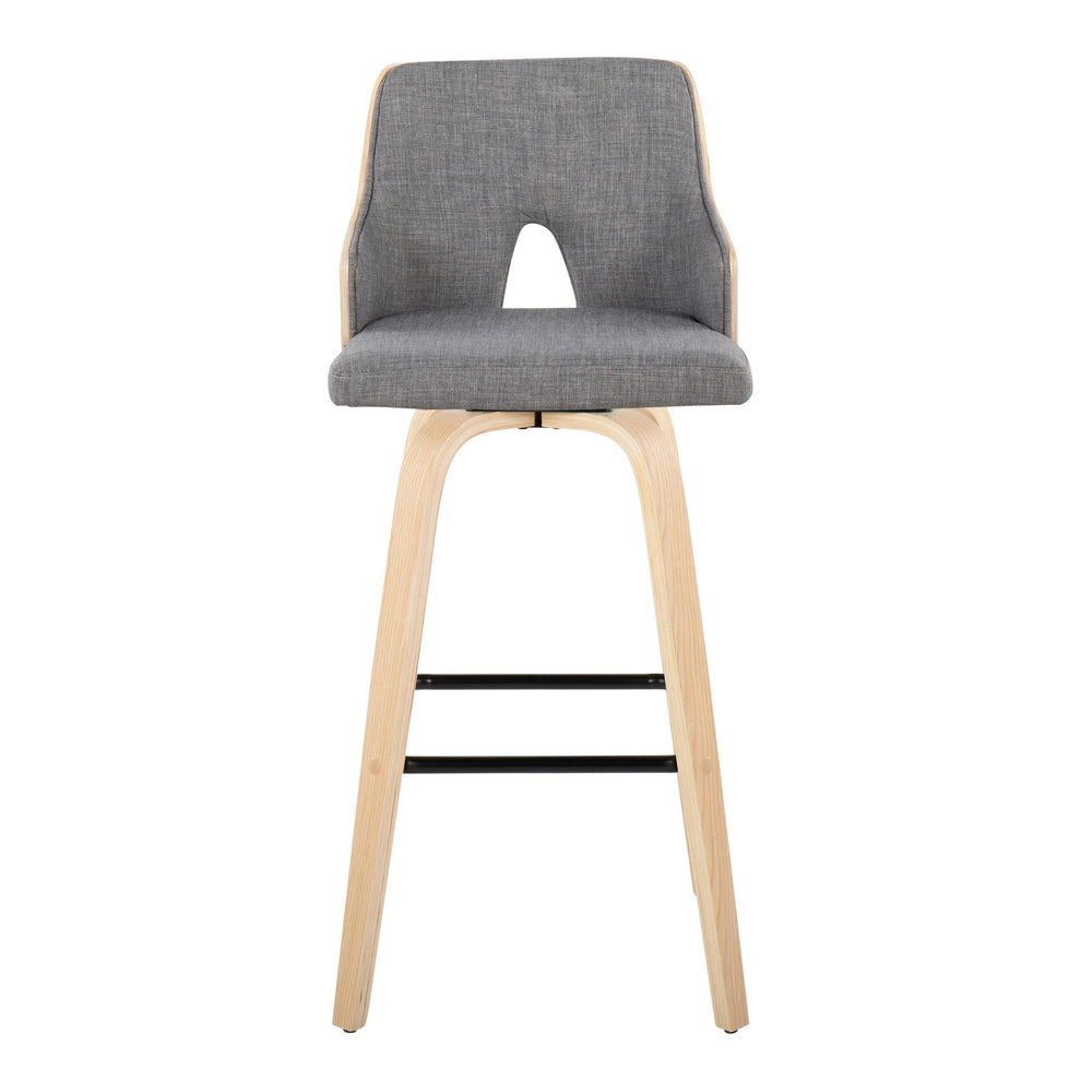 Stella 30" Fixed-Height Barstool - Set of 2 Cream By LumiSource | Bar Stools | Modishstore - 16