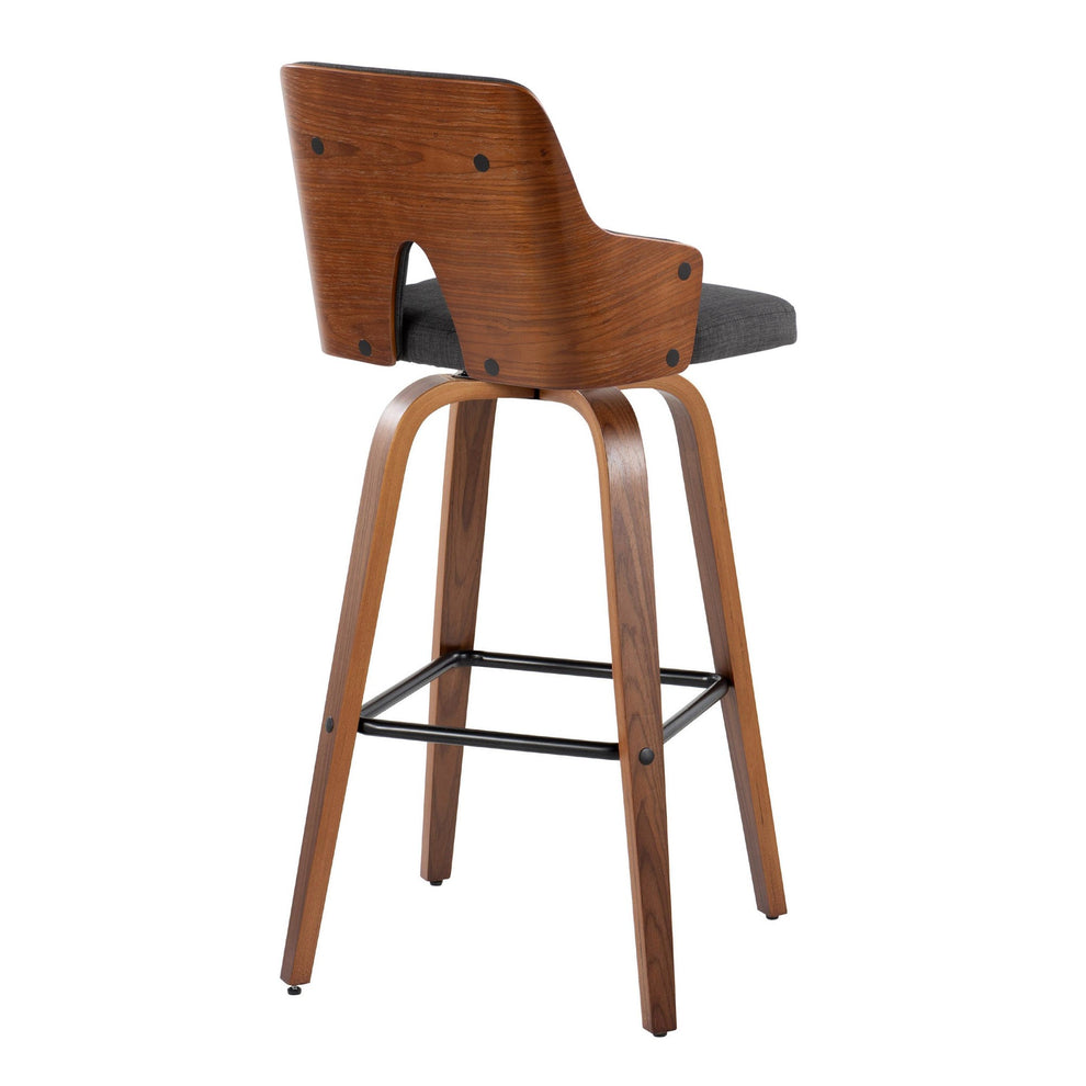 Stella 30" Fixed-Height Barstool - Set of 2 Cream By LumiSource | Bar Stools | Modishstore - 30