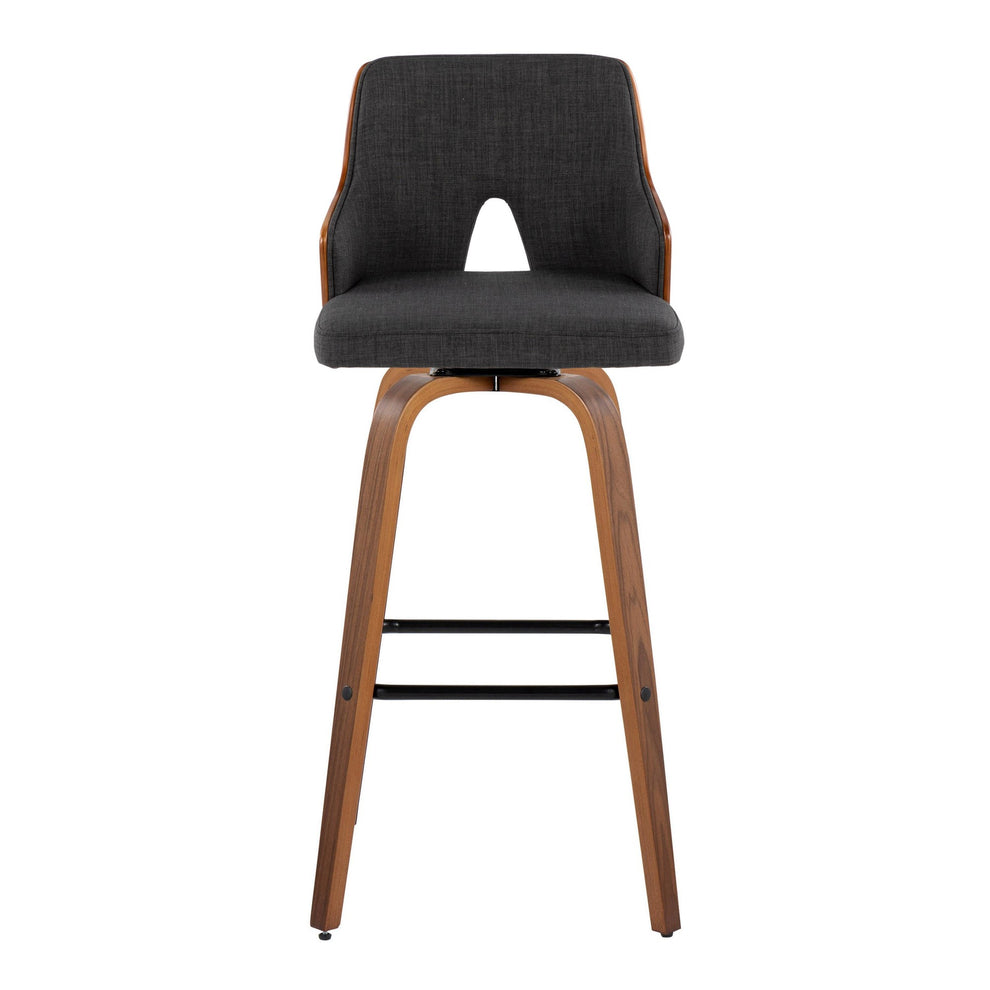 Stella 30" Fixed-Height Barstool - Set of 2 Cream By LumiSource | Bar Stools | Modishstore - 32