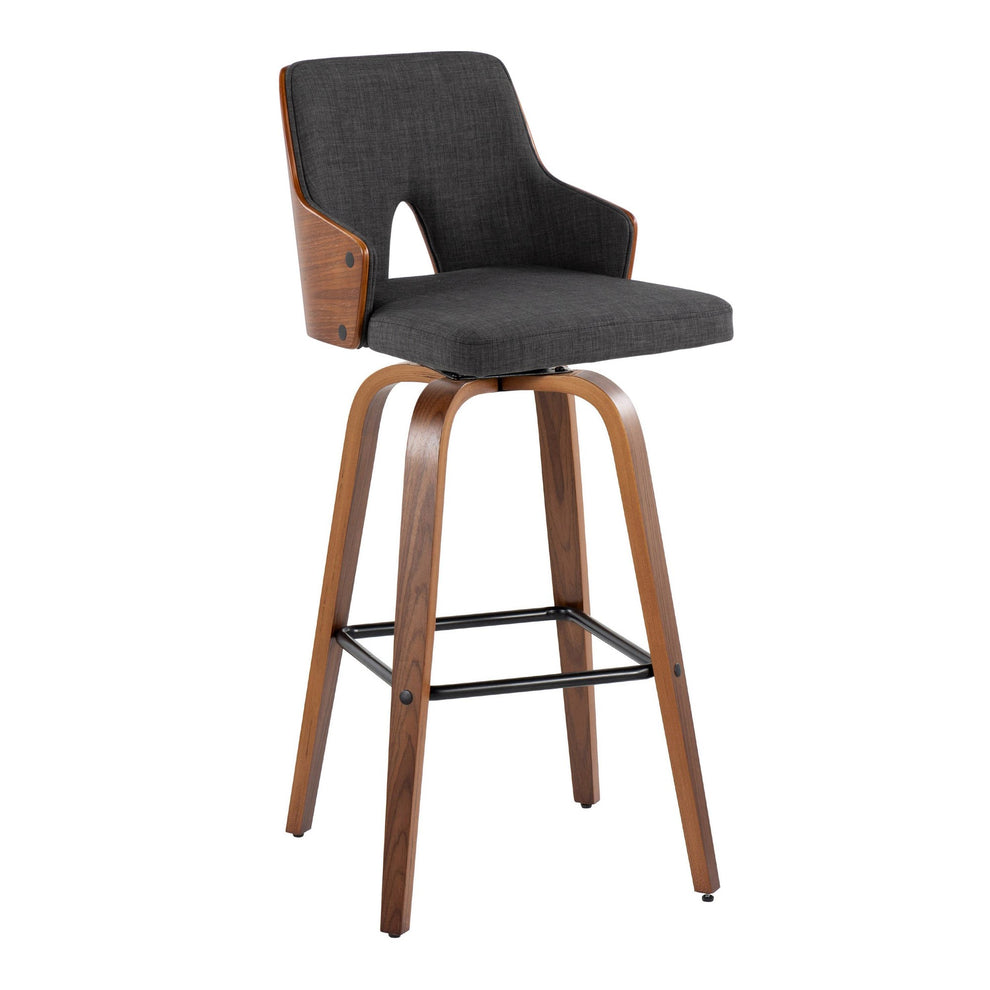 Stella 30" Fixed-Height Barstool - Set of 2 Cream By LumiSource | Bar Stools | Modishstore - 28