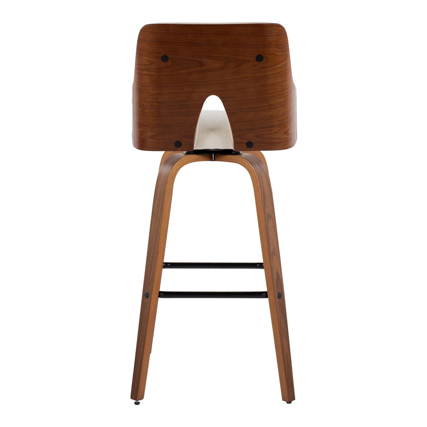 Stella 30" Fixed-Height Barstool - Set of 2 Cream By LumiSource | Bar Stools | Modishstore - 39