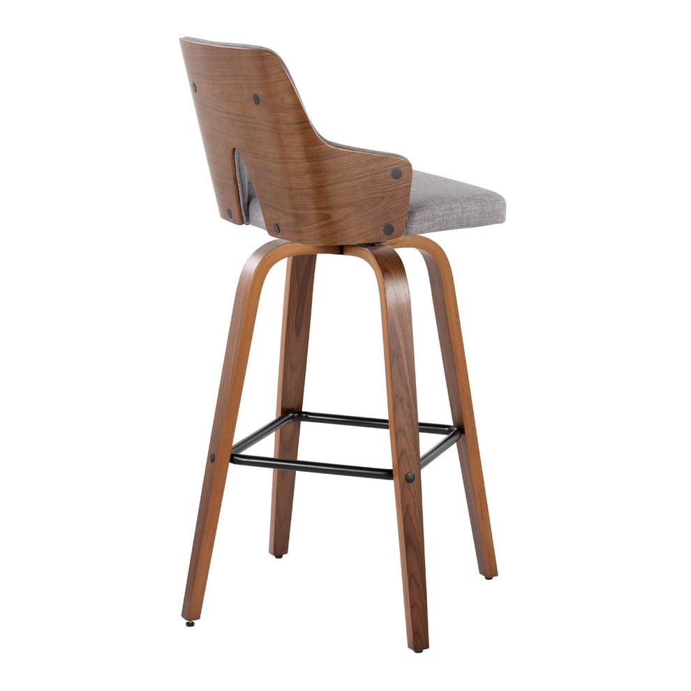 Stella 30" Fixed-Height Barstool - Set of 2 Cream By LumiSource | Bar Stools | Modishstore - 46