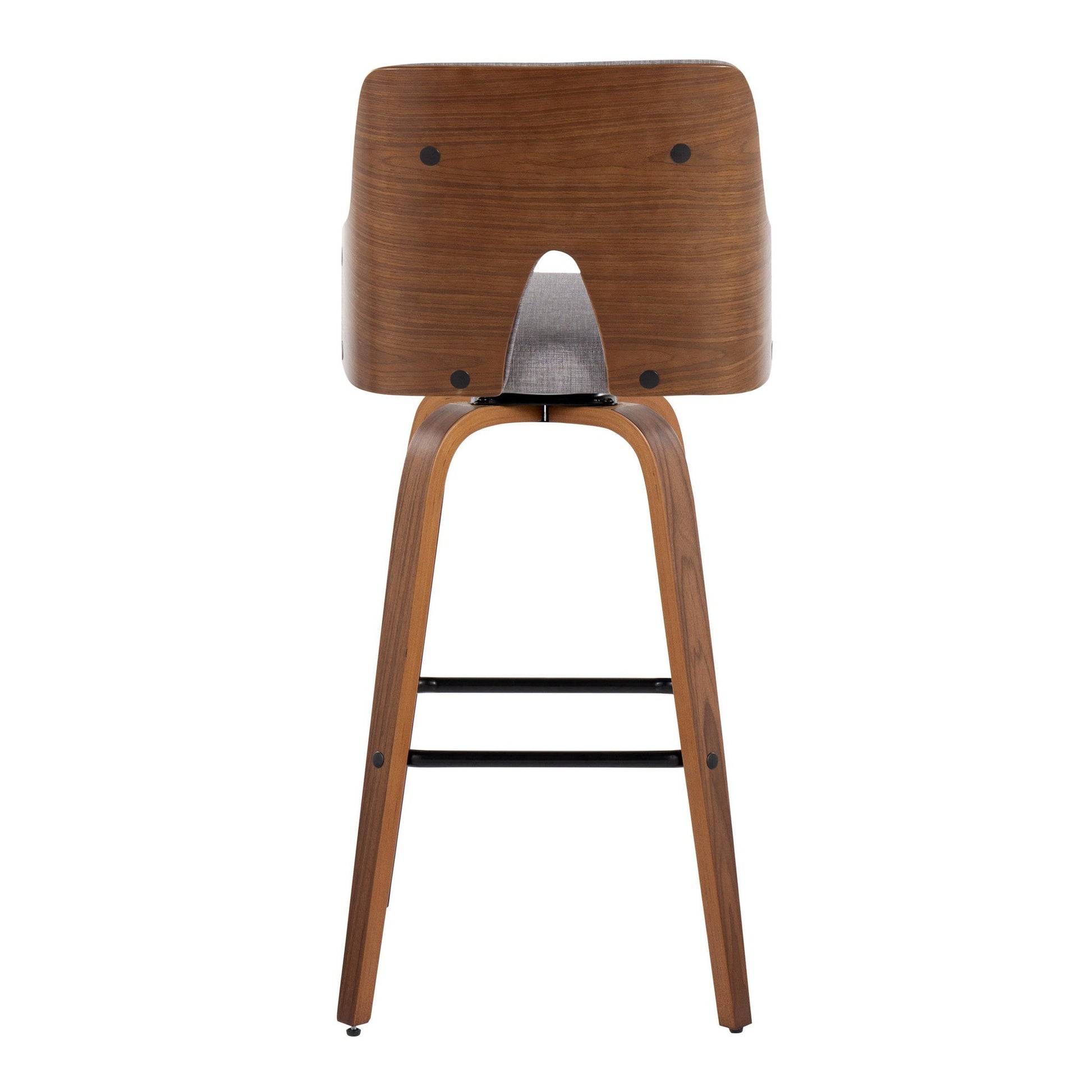 Stella 30" Fixed-Height Barstool - Set of 2 Cream By LumiSource | Bar Stools | Modishstore - 47