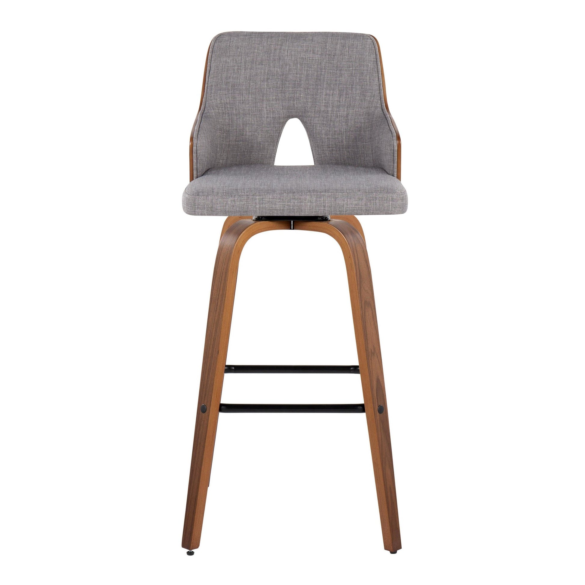 Stella 30" Fixed-Height Barstool - Set of 2 Cream By LumiSource | Bar Stools | Modishstore - 48