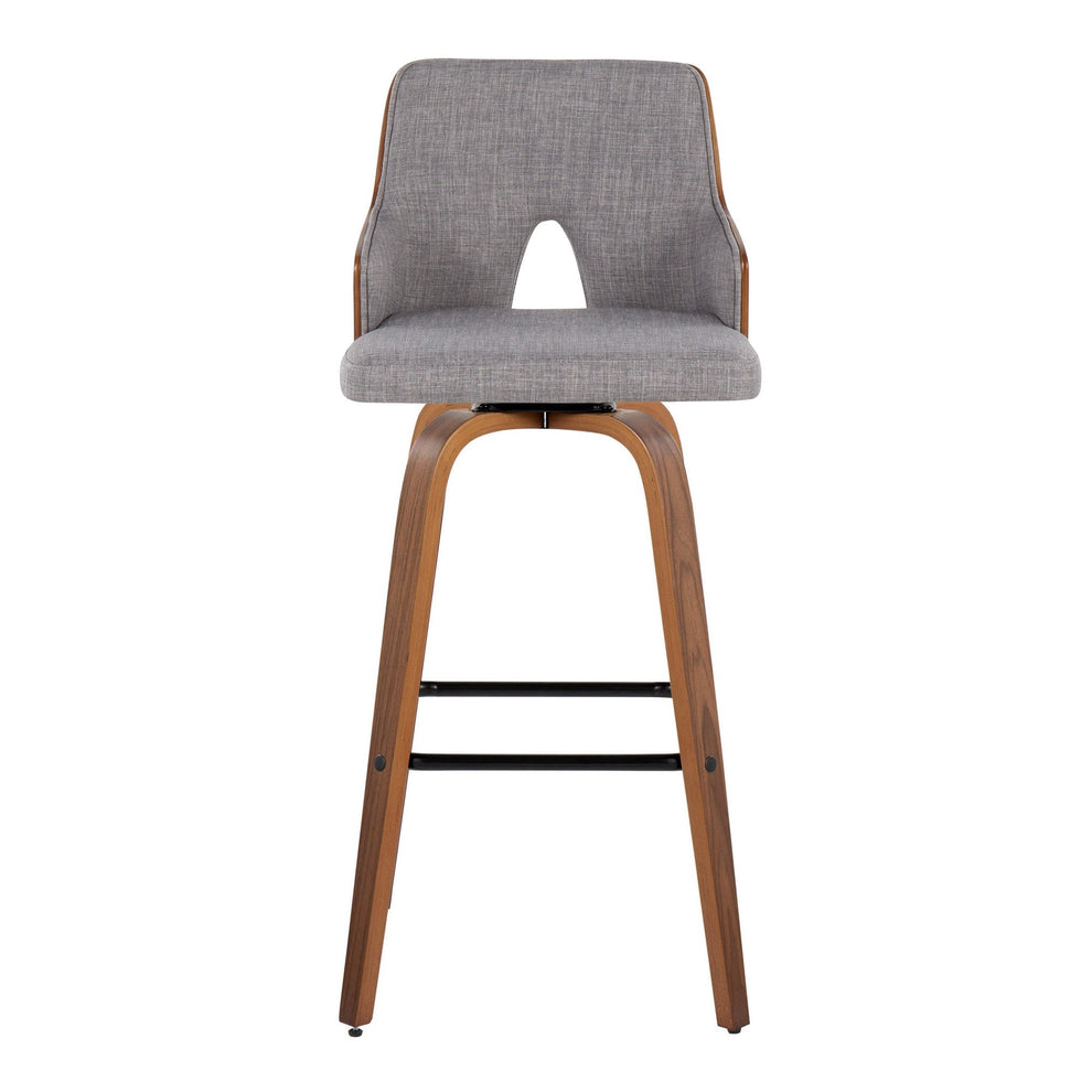 Stella 30" Fixed-Height Barstool - Set of 2 Cream By LumiSource | Bar Stools | Modishstore - 48