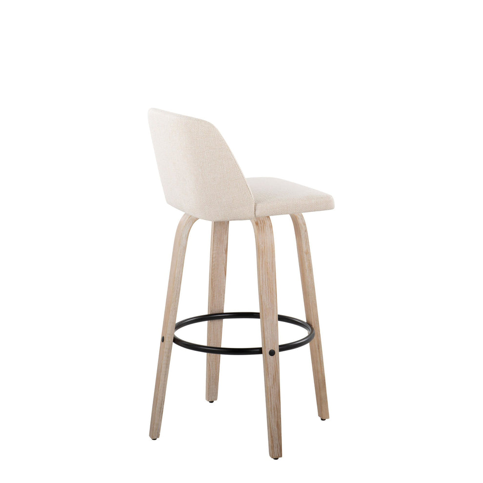 Toriano 30" Fixed Height Barstool - Set of 2 By LumiSource | Bar Stools | Modishstore - 4