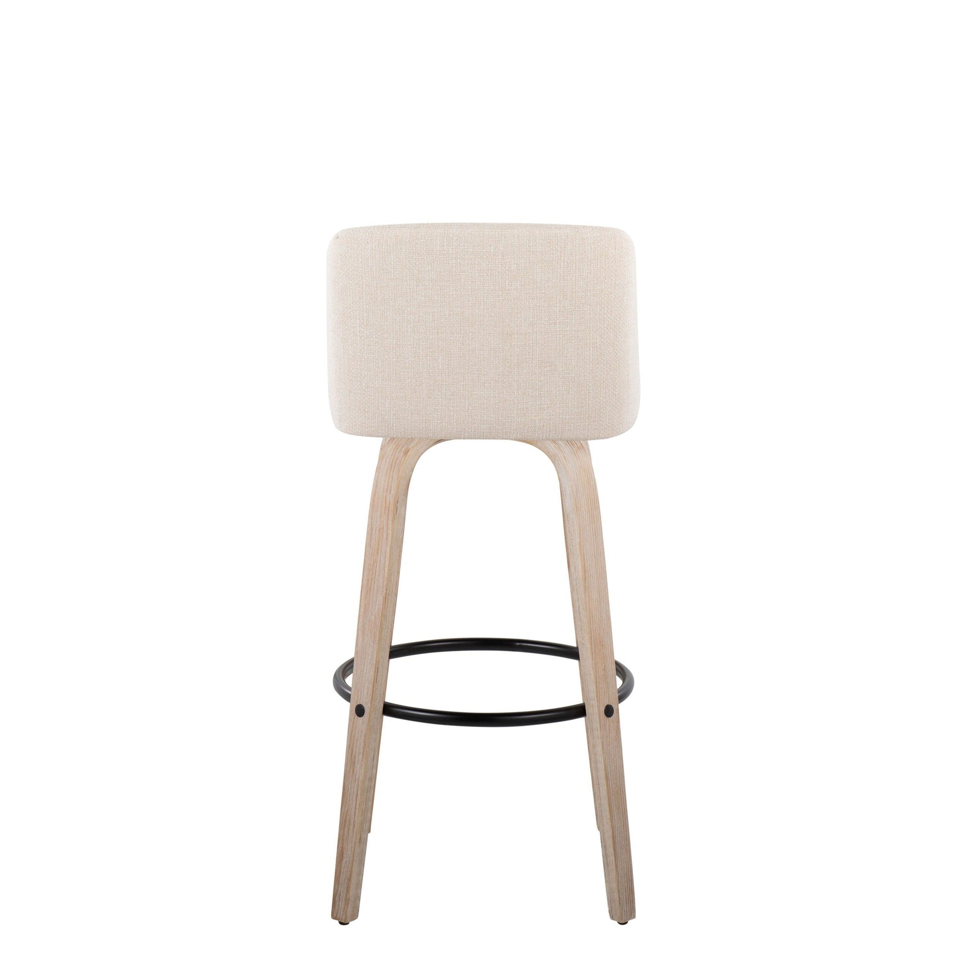 Toriano 30" Fixed Height Barstool - Set of 2 By LumiSource | Bar Stools | Modishstore - 5