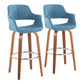 Vintage Flair 30" Fixed-Height Barstool - Set of 2 Blue  By LumiSource | Bar Stools | Modishstore - 3