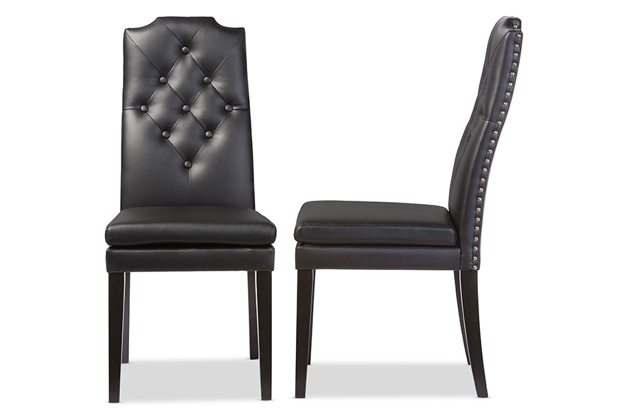 Baxton Studio Dylin Modern Trim Dining Chair (Set of 2) | Dining Chairs | Modishstore - 6