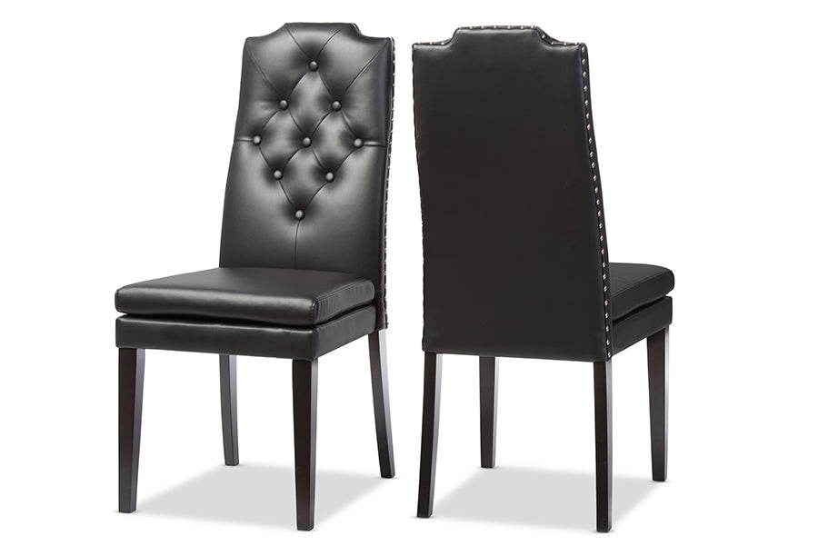 Baxton Studio Dylin Modern Trim Dining Chair (Set of 2) | Dining Chairs | Modishstore - 3