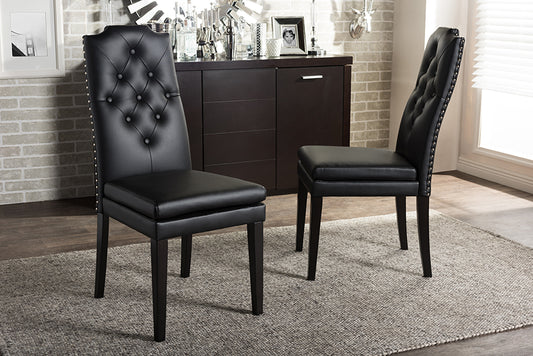Baxton Studio Dylin Modern Trim Dining Chair (Set of 2) | Dining Chairs | Modishstore