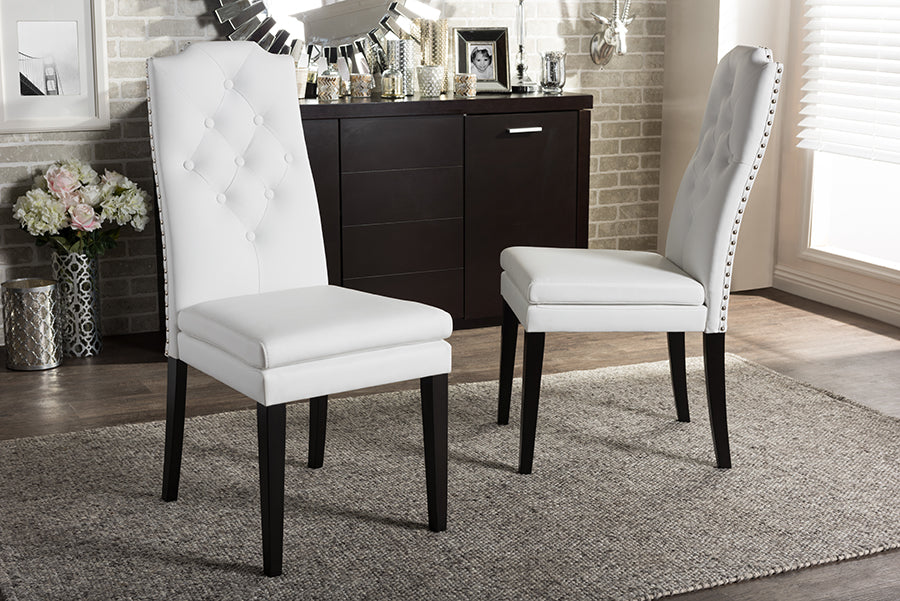 Baxton Studio Dylin Modern Trim Dining Chair (Set of 2) | Dining Chairs | Modishstore - 7