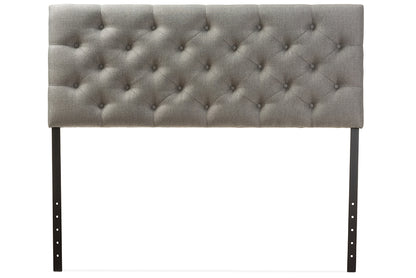 Baxton Studio Viviana Modern and Contemporary White Faux Leather Upholstered Button-tufted Queen Size Headboard | Headboards | Modishstore - 9