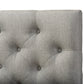 Baxton Studio Viviana Modern and Contemporary Grey Fabric Upholstered Button-tufted Full Size Headboard | Headboards | Modishstore - 3