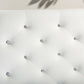 Baxton Studio Viviana Modern and Contemporary White Faux Leather Upholstered Button-tufted Full Size Headboard | Headboards | Modishstore - 4