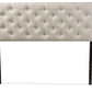 Baxton Studio Viviana Modern and Contemporary White Faux Leather Upholstered Button-tufted Queen Size Headboard | Headboards | Modishstore - 12