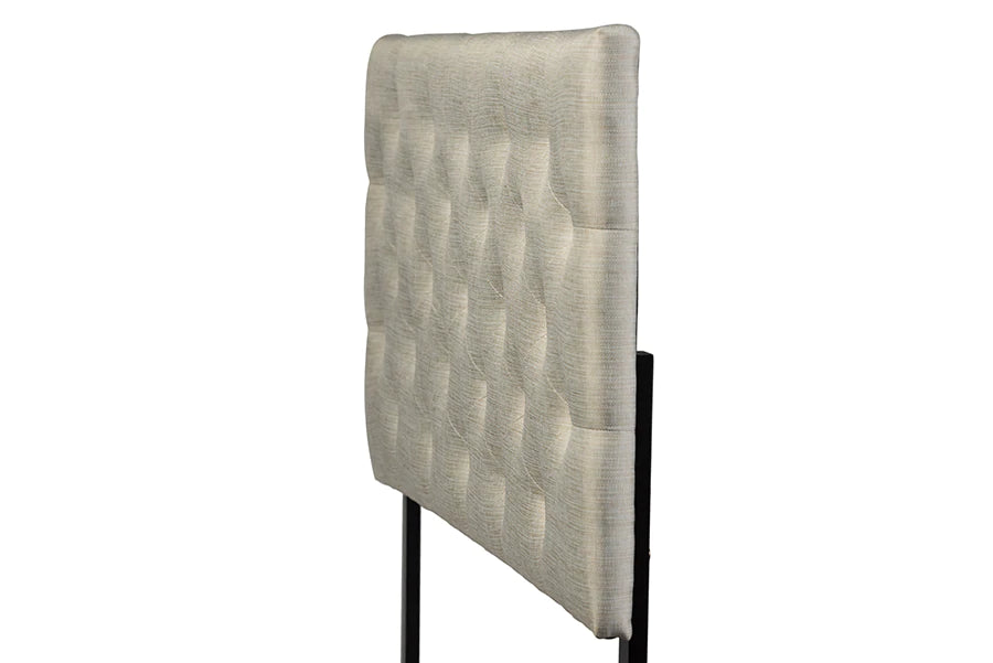Baxton Studio Viviana Modern and Contemporary White Faux Leather Upholstered Button-tufted Queen Size Headboard | Headboards | Modishstore - 14
