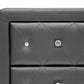 Baxton Studio Stella Crystal Tufted Black Upholstered Modern Nightstand | Nightstands | Modishstore - 4