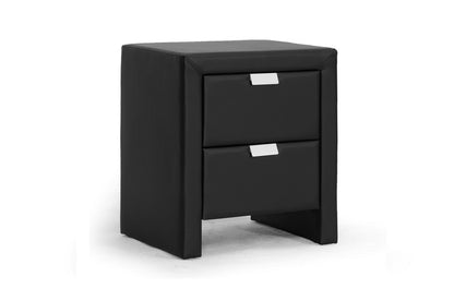 Baxton Studio Frey White Upholstered Modern Nightstand | Nightstands | Modishstore - 5