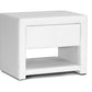 Baxton Studio Massey White Upholstered Modern Nightstand | Nightstands | Modishstore