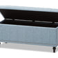baxton studio kaylee modern classic beige fabric upholstered button tufting storage ottoman bench | Modish Furniture Store-10