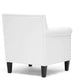 baxton studio thalassa white modern arm chair | Modish Furniture Store-4
